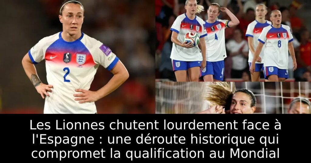 Les Lionnes chutent lourdement face à l&rsquo;Espagne : une déroute historique qui compromet la qualification au Mondial