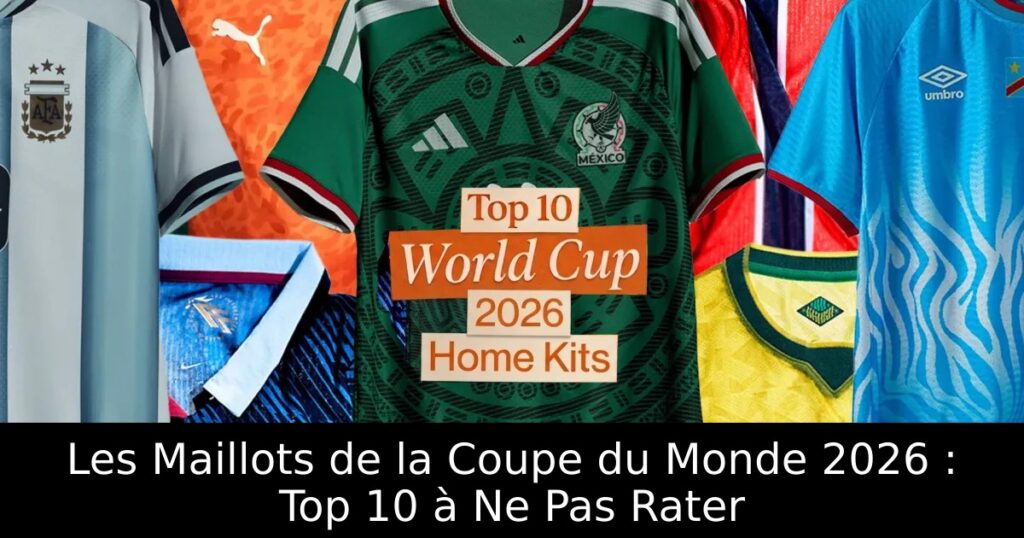 Les Maillots de la Coupe du Monde 2026 : Top 10 à Ne Pas Rater