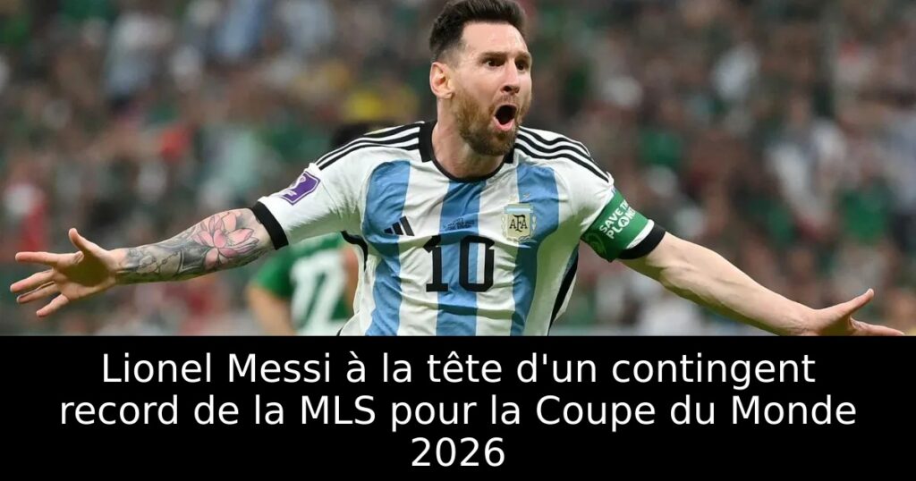 Lionel Messi à la tête d&rsquo;un contingent record de la MLS pour la Coupe du Monde 2026