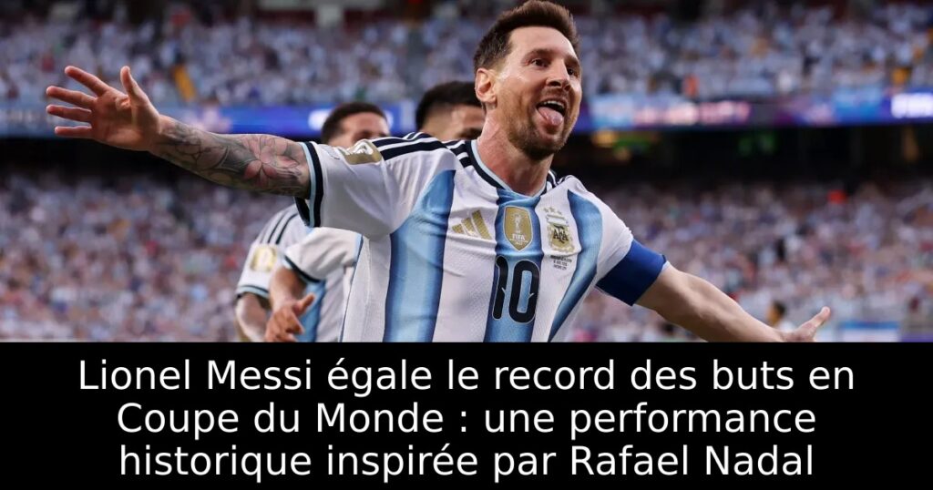 Lionel Messi égale le record des buts en Coupe du Monde : une performance historique inspirée par Rafael Nadal