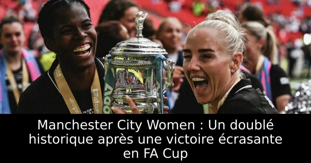 Manchester City Women : Un doublé historique après une victoire écrasante en FA Cup