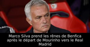 Marco Silva prend les rênes de Benfica après le départ de Mourinho vers le Real Madrid