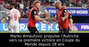 Marko Arnautovic propulse l&rsquo;Autriche vers sa première victoire en Coupe du Monde depuis 28 ans