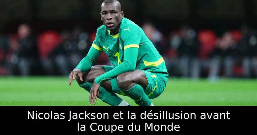 Nicolas Jackson et la désillusion avant la Coupe du Monde
