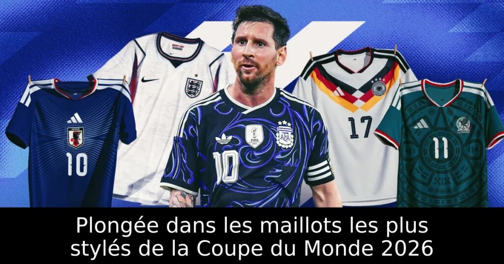 Plongée dans les maillots les plus stylés de la Coupe du Monde 2026