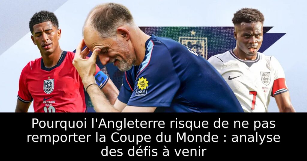 Pourquoi l&rsquo;Angleterre risque de ne pas remporter la Coupe du Monde : analyse des défis à venir