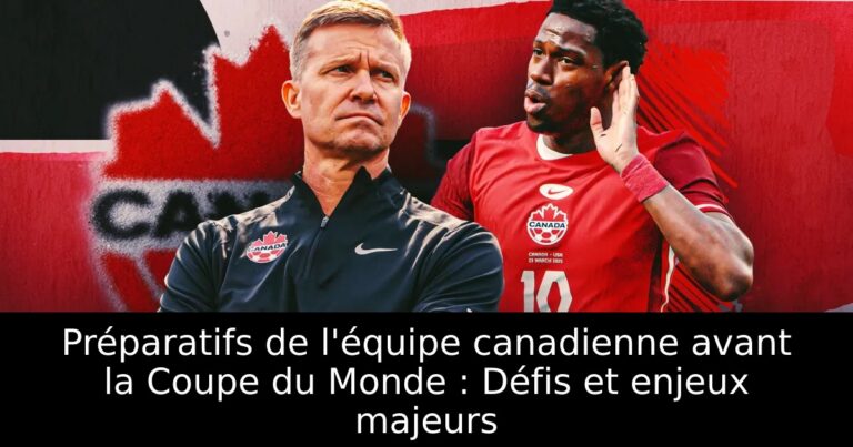 Préparatifs de l'équipe canadienne avant la Coupe du Monde : Défis et enjeux majeurs