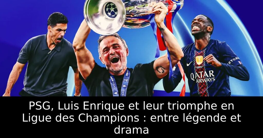 PSG, Luis Enrique et leur triomphe en Ligue des Champions : entre légende et drama