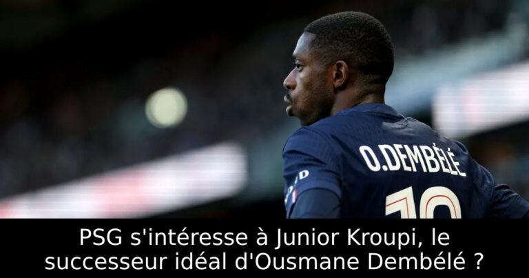PSG s'intéresse à Junior Kroupi, le successeur idéal d'Ousmane Dembélé ?