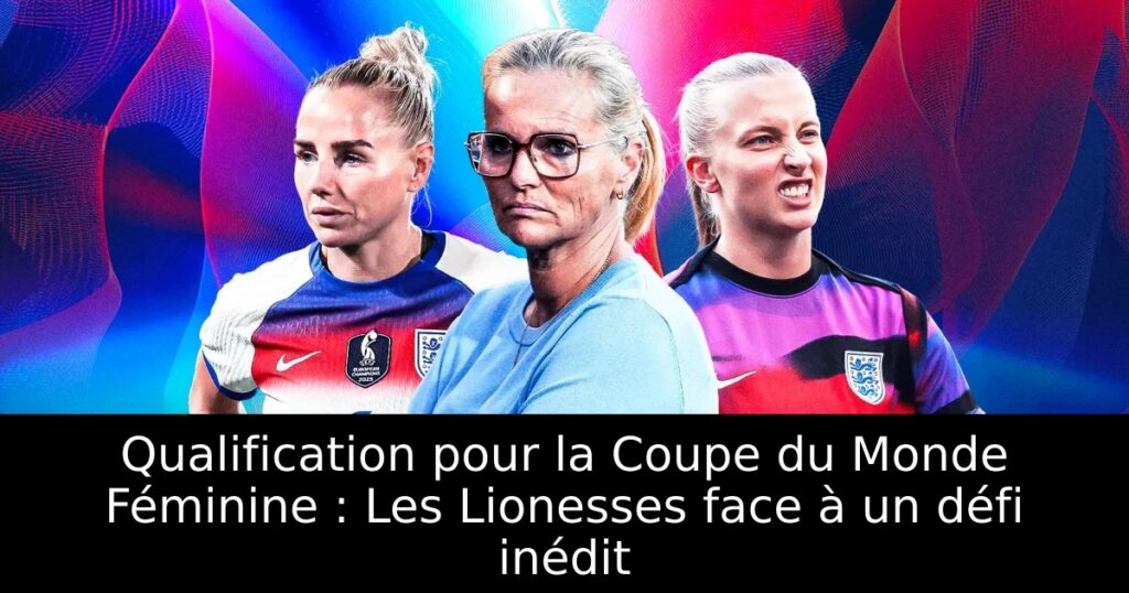 Qualification pour la Coupe du Monde Féminine : Les Lionesses face à un défi inédit