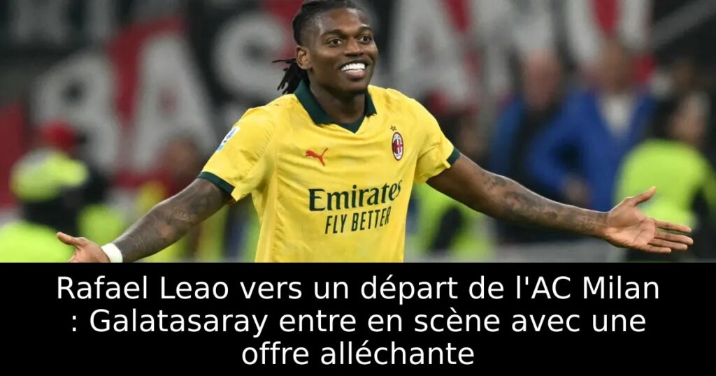 Rafael Leao vers un départ de l&rsquo;AC Milan : Galatasaray entre en scène avec une offre alléchante