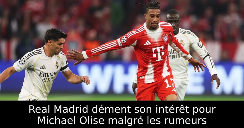 Real Madrid dément son intérêt pour Michael Olise malgré les rumeurs