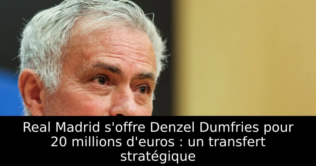 Real Madrid s&rsquo;offre Denzel Dumfries pour 20 millions d&rsquo;euros : un transfert stratégique