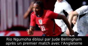 Rio Ngumoha ébloui par Jude Bellingham après un premier match avec l&rsquo;Angleterre