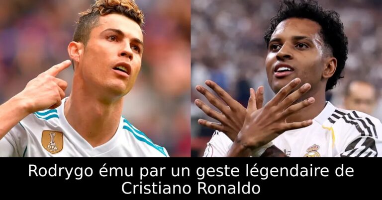Rodrygo ému par un geste légendaire de Cristiano Ronaldo