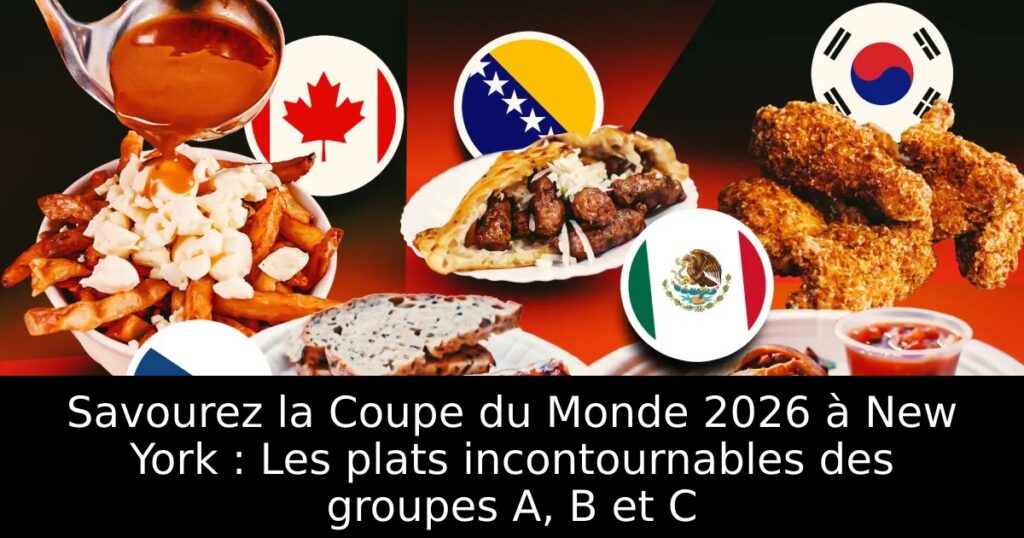 Savourez la Coupe du Monde 2026 à New York : Les plats incontournables des groupes A, B et C