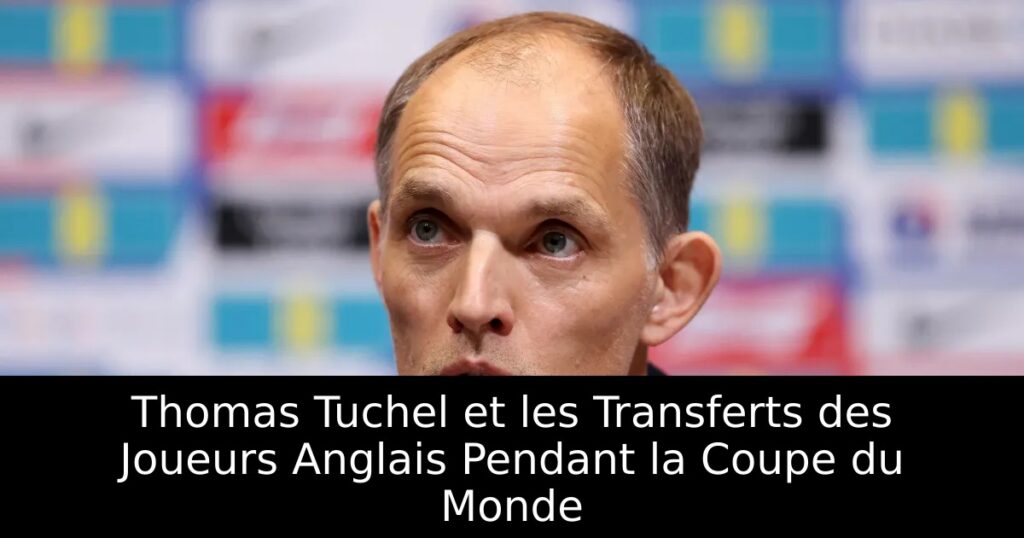 Thomas Tuchel et les Transferts des Joueurs Anglais Pendant la Coupe du Monde