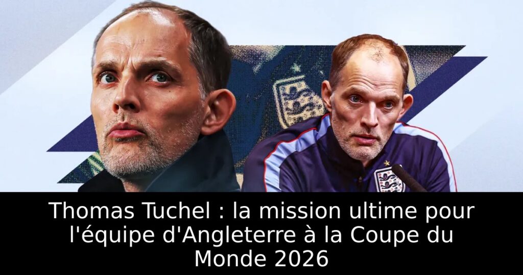 Thomas Tuchel : la mission ultime pour l&rsquo;équipe d&rsquo;Angleterre à la Coupe du Monde 2026