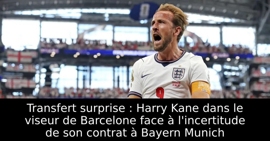 Transfert surprise : Harry Kane dans le viseur de Barcelone face à l&rsquo;incertitude de son contrat à Bayern Munich