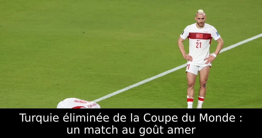 Turquie éliminée de la Coupe du Monde : un match au goût amer