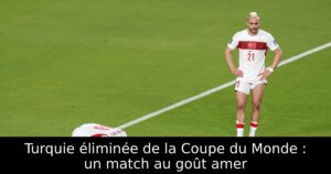 Turquie éliminée de la Coupe du Monde : un match au goût amer