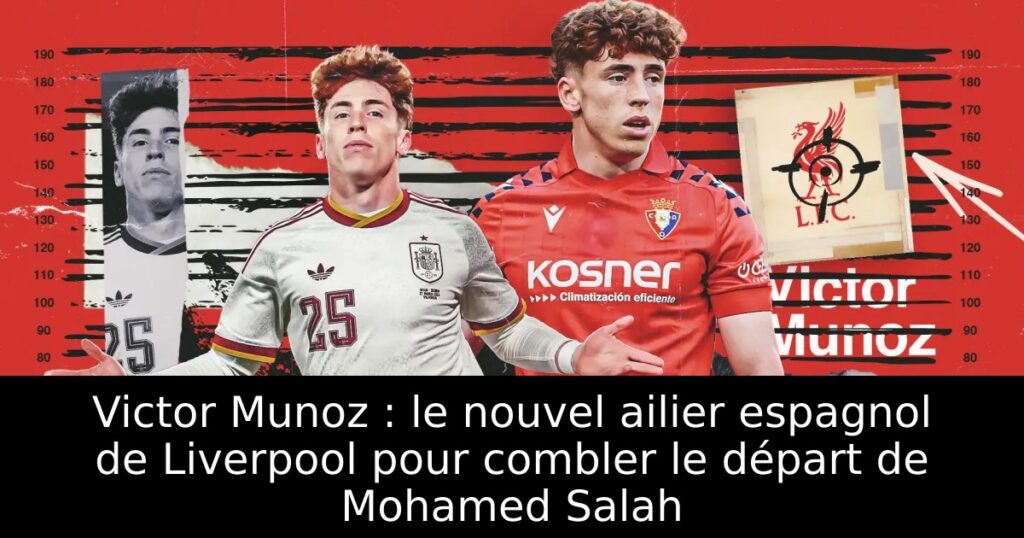 Victor Munoz : le nouvel ailier espagnol de Liverpool pour combler le départ de Mohamed Salah