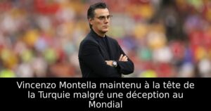Vincenzo Montella maintenu à la tête de la Turquie malgré une déception au Mondial