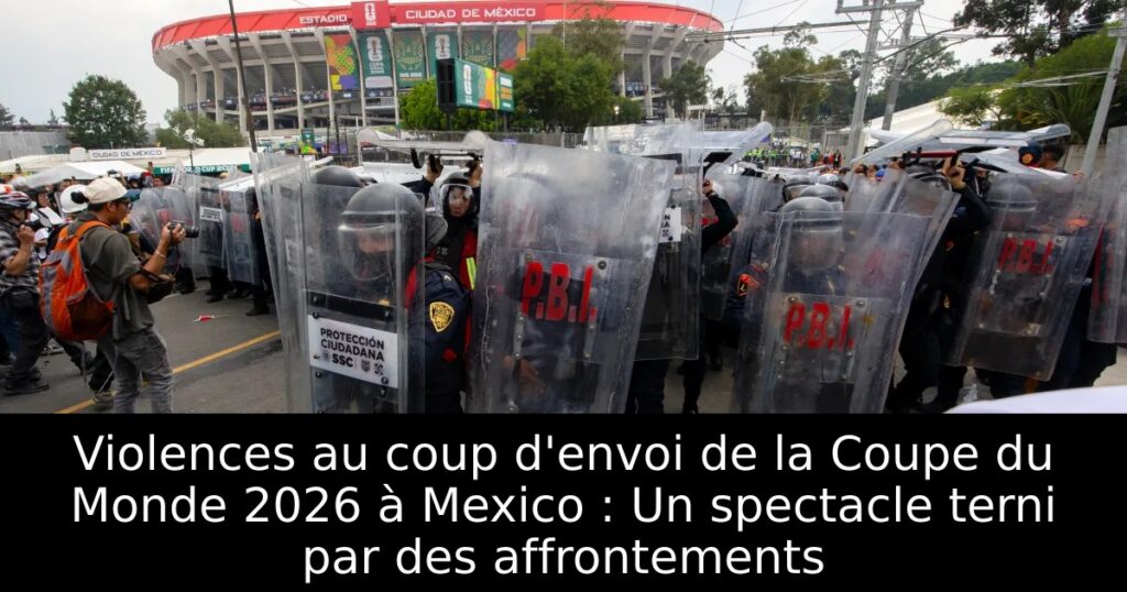 Violences au coup d&rsquo;envoi de la Coupe du Monde 2026 à Mexico : Un spectacle terni par des affrontements