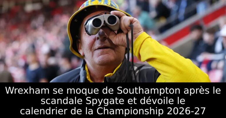 Wrexham se moque de Southampton après le scandale Spygate et dévoile le calendrier de la Championship 2026-27