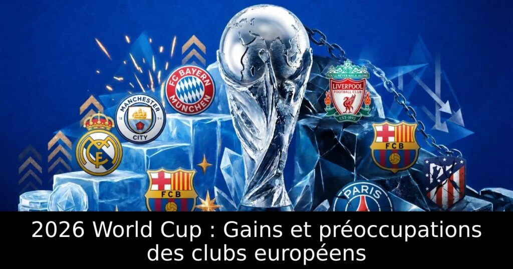 2026 World Cup : Gains et préoccupations des clubs européens
