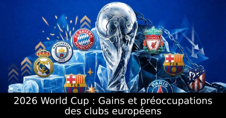 2026 World Cup : Gains et préoccupations des clubs européens
