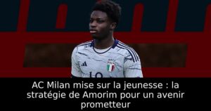 AC Milan mise sur la jeunesse : la stratégie de Amorim pour un avenir prometteur