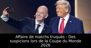 Affaire de matchs truqués : Des suspicions lors de la Coupe du Monde 2026