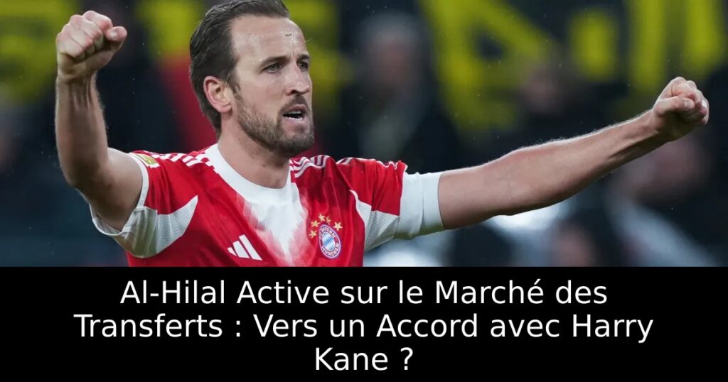 Al-Hilal Active sur le Marché des Transferts : Vers un Accord avec Harry Kane ?