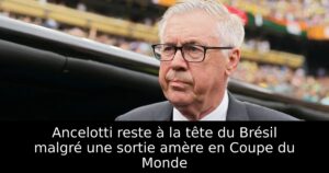 Ancelotti reste à la tête du Brésil malgré une sortie amère en Coupe du Monde