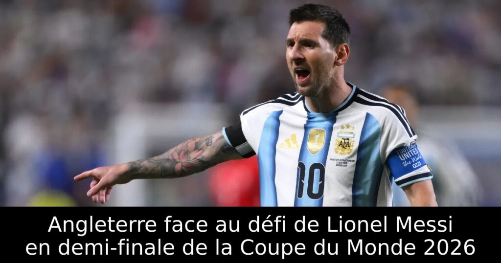 Angleterre face au défi de Lionel Messi en demi-finale de la Coupe du Monde 2026