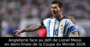 Angleterre face au défi de Lionel Messi en demi-finale de la Coupe du Monde 2026