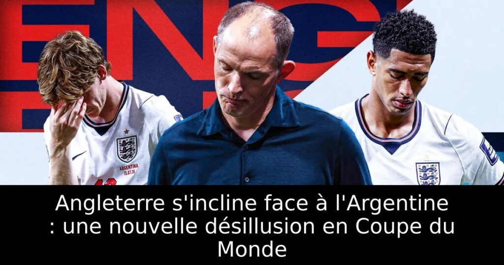Angleterre s&rsquo;incline face à l&rsquo;Argentine : une nouvelle désillusion en Coupe du Monde