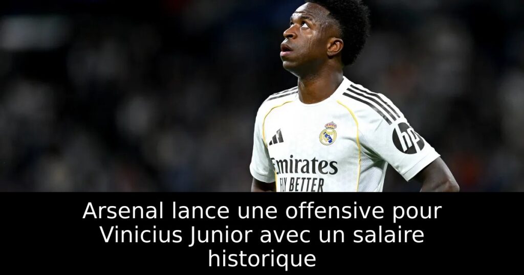 Arsenal lance une offensive pour Vinicius Junior avec un salaire historique