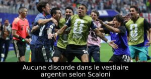 Aucune discorde dans le vestiaire argentin selon Scaloni