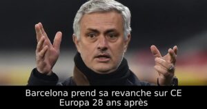 Barcelona prend sa revanche sur CE Europa 28 ans après