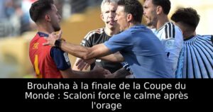 Brouhaha à la finale de la Coupe du Monde : Scaloni force le calme après l&rsquo;orage