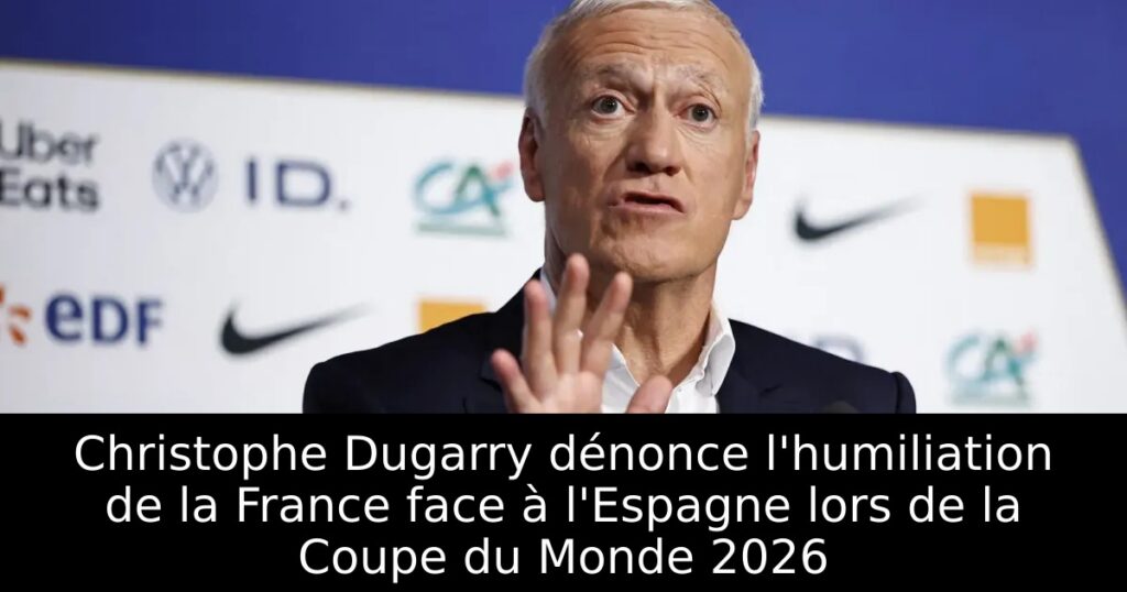 Christophe Dugarry dénonce l&rsquo;humiliation de la France face à l&rsquo;Espagne lors de la Coupe du Monde 2026