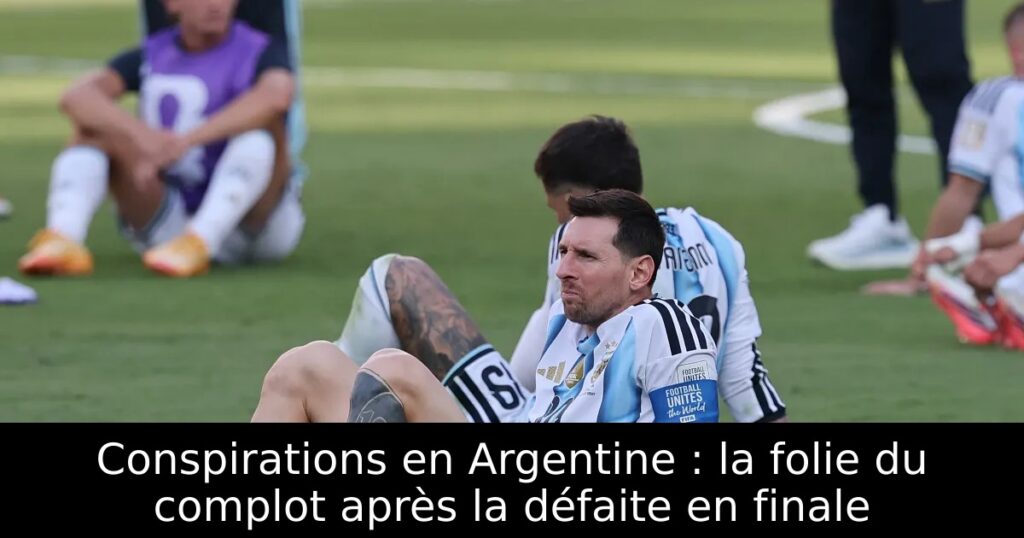 Conspirations en Argentine : la folie du complot après la défaite en finale