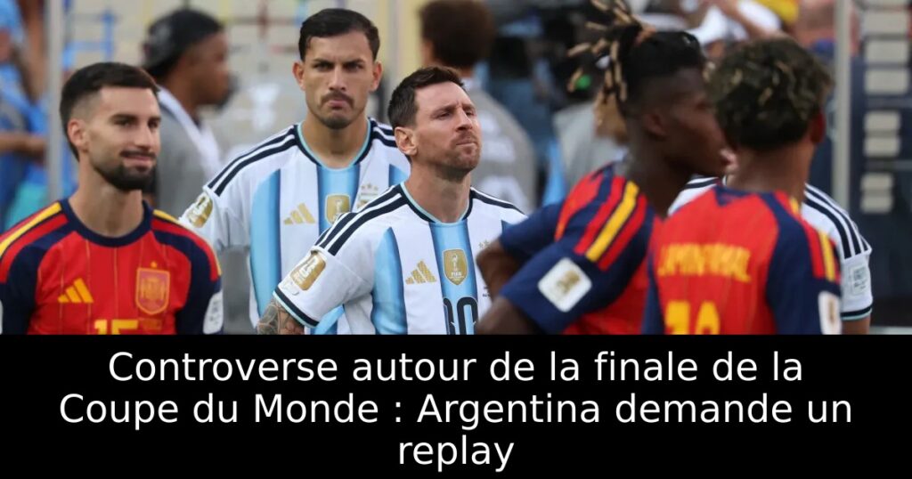 Controverse autour de la finale de la Coupe du Monde : Argentina demande un replay
