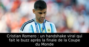 Cristian Romero : un handshake viral qui fait le buzz après la finale de la Coupe du Monde