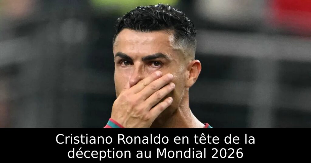 Cristiano Ronaldo en tête de la déception au Mondial 2026
