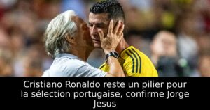 Cristiano Ronaldo reste un pilier pour la sélection portugaise, confirme Jorge Jesus