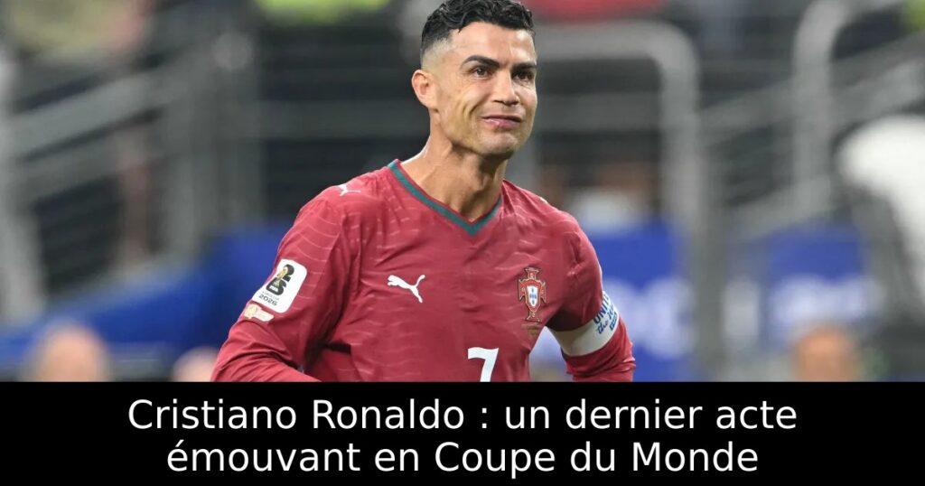 Cristiano Ronaldo Un Dernier Acte mouvant En Coupe Du Monde 