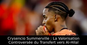 Crysencio Summerville : La Valorisation Controversée du Transfert vers Al-Hilal